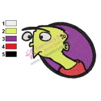 Ed Edd n Eddy Face Embroidery Design 06